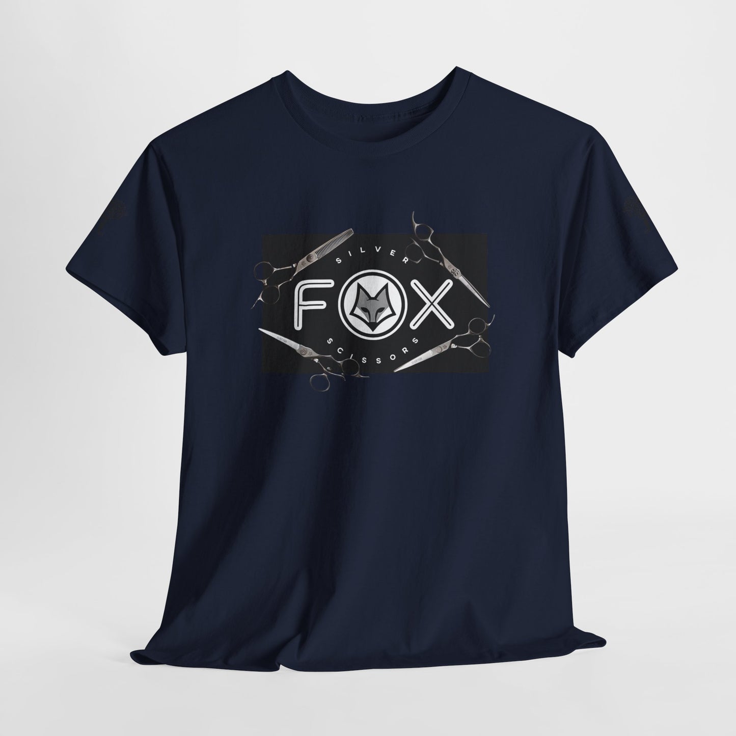 Silver Fox Scissors Unisex Heavy Cotton Tee