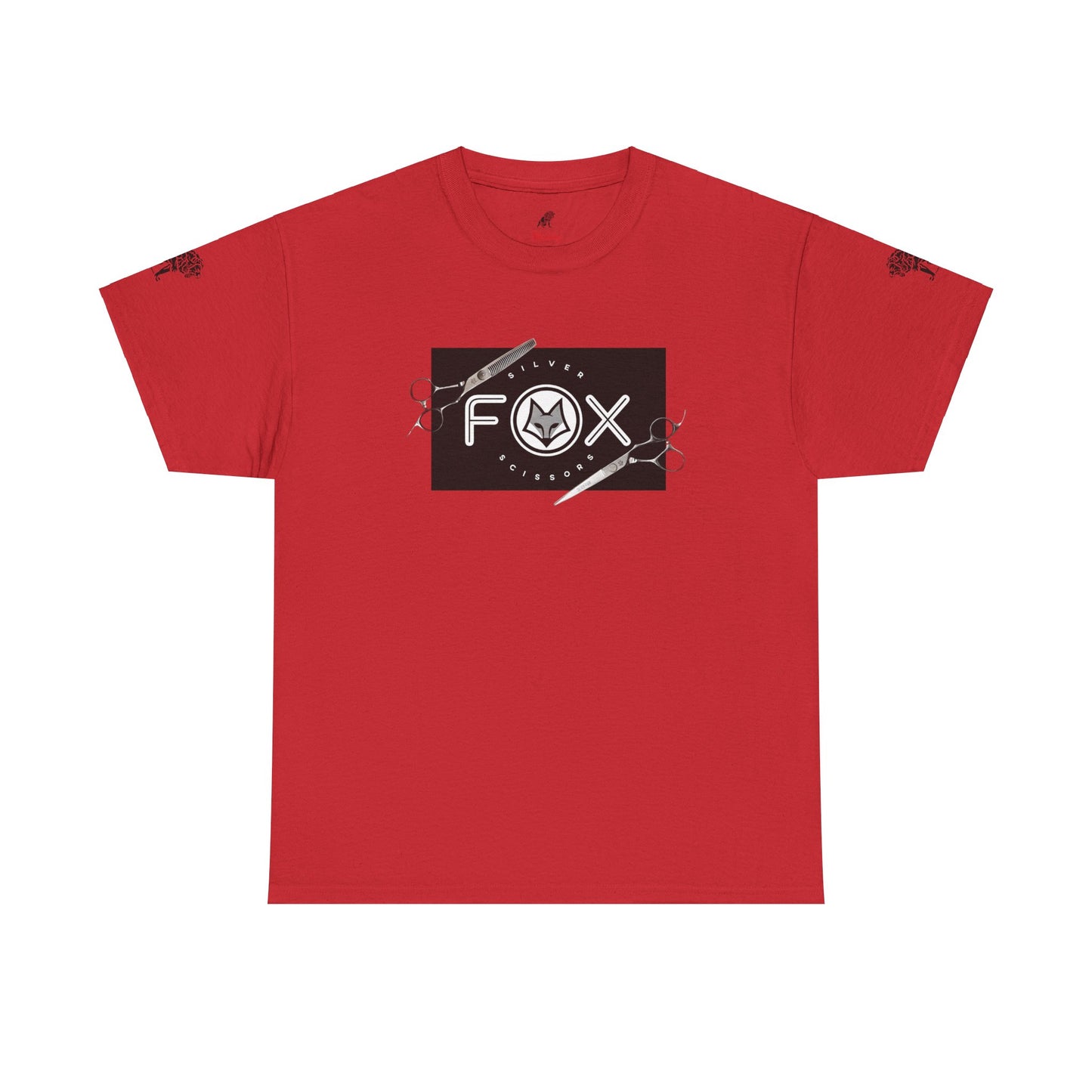 Silver Fox Scissors Unisex Heavy Cotton Tee