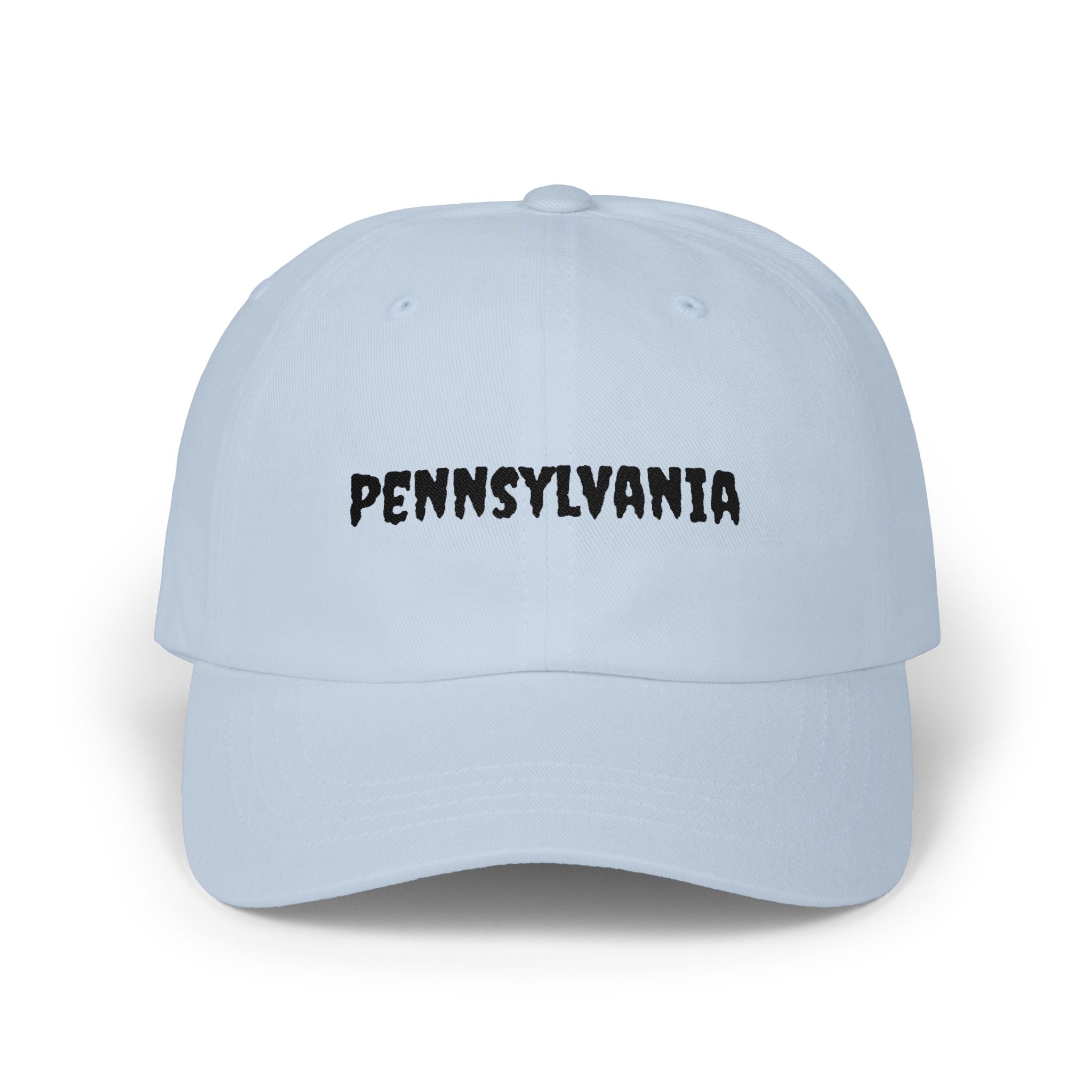Pennsylvania United States of America Black Embroidered Classic Dad Cap | PA 2nd USA Baseball Hat