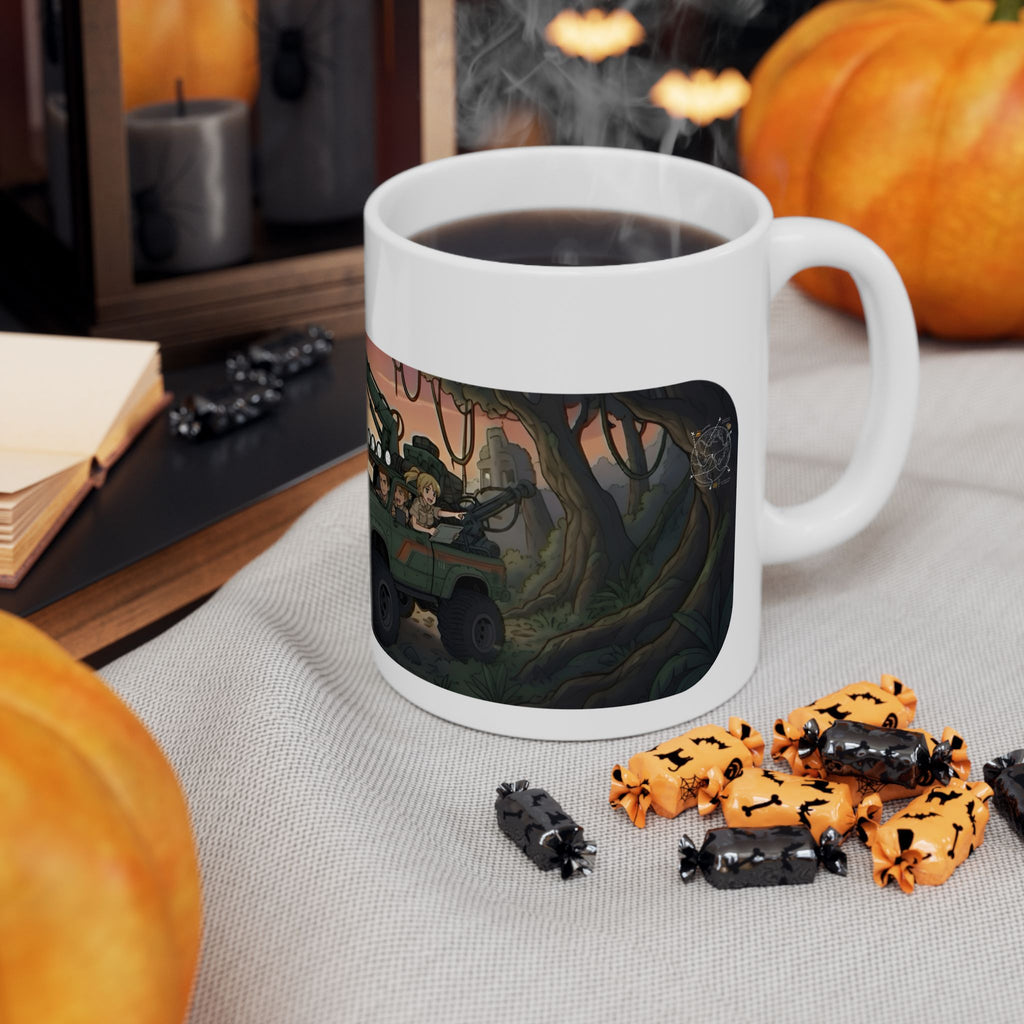 Adventure 4x4 Trucks #17, Archeologist History Lovers On The Go White Ceramic Mug — Find Your Path To The Essentials Cup (11oz & 15oz)