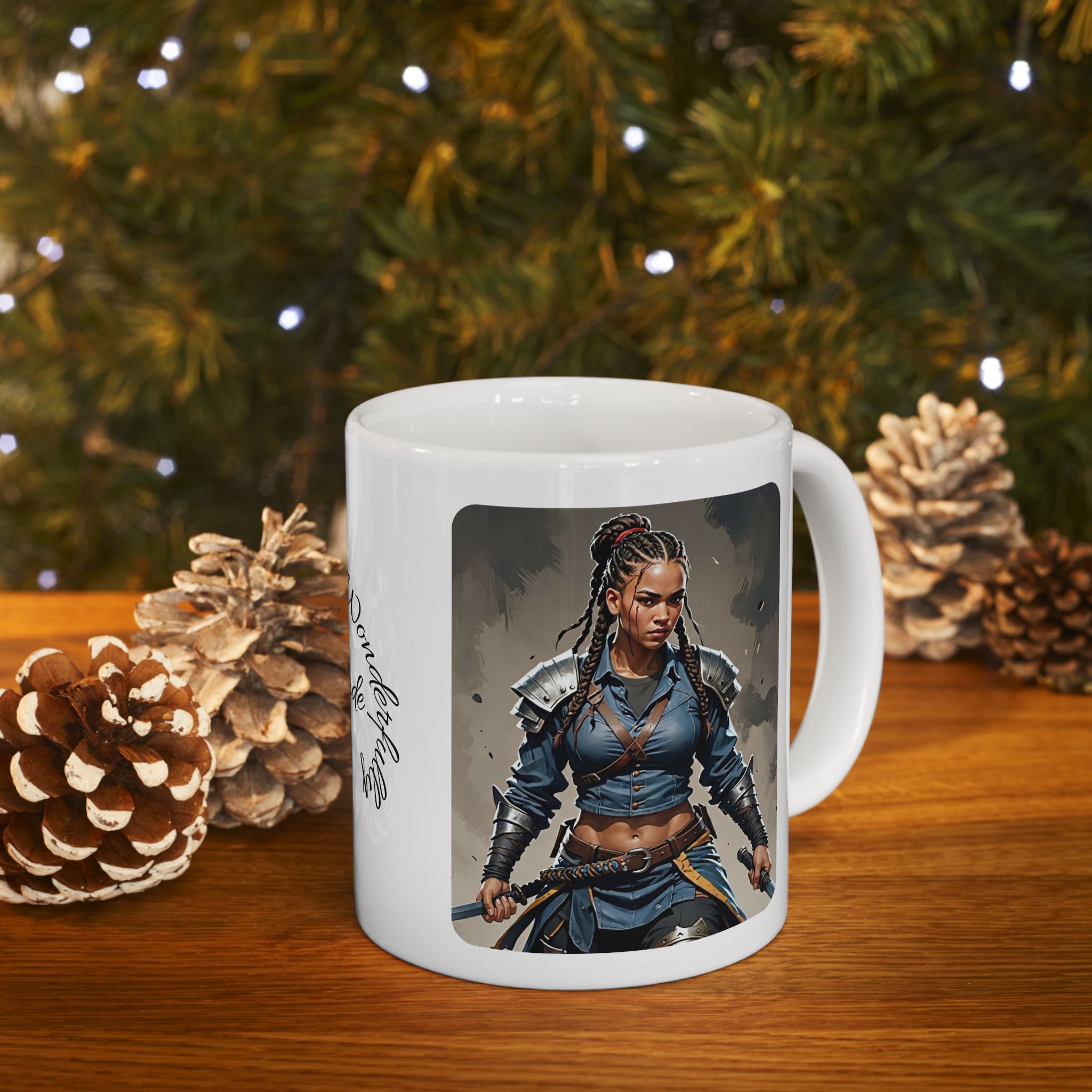 Gentle Woman of Valor #23 White Ceramic Mug - Fearfully & Wonderfully Made Tribute Cup (11oz/15oz)