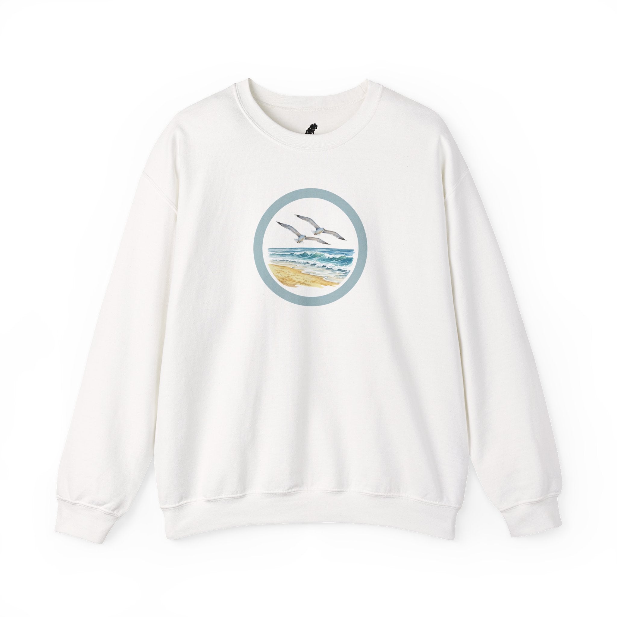 Coastal Circle Crewneck Sweatshirt — Seagull Beach Sweater