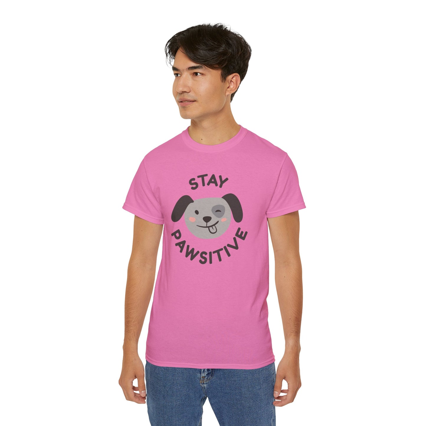 Stay Pawsitive Unisex Ultra Cotton Tee