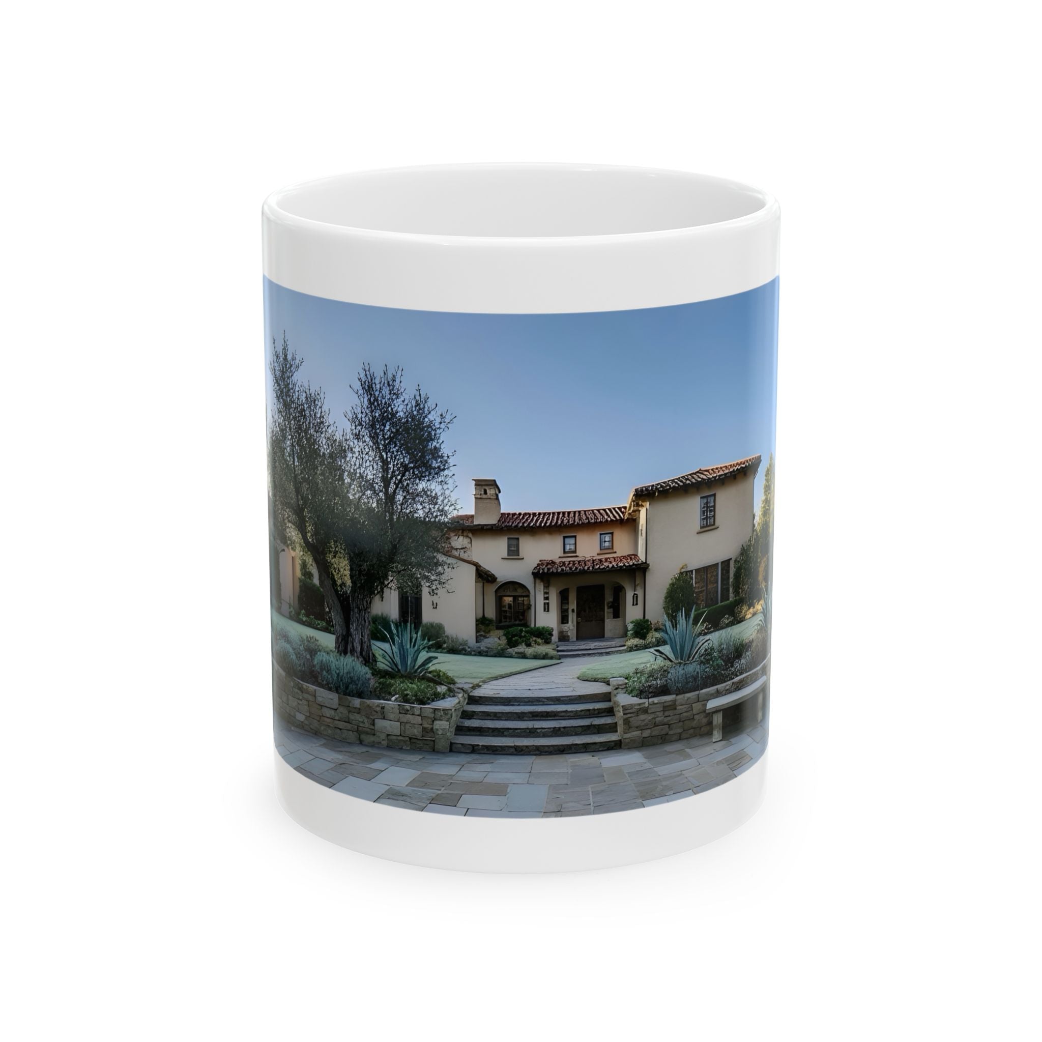 Cozy Architecture & Dreamy Landscapes #5 White Ceramic Mug – Homes Home Sweet Home Cup (11oz/15oz)