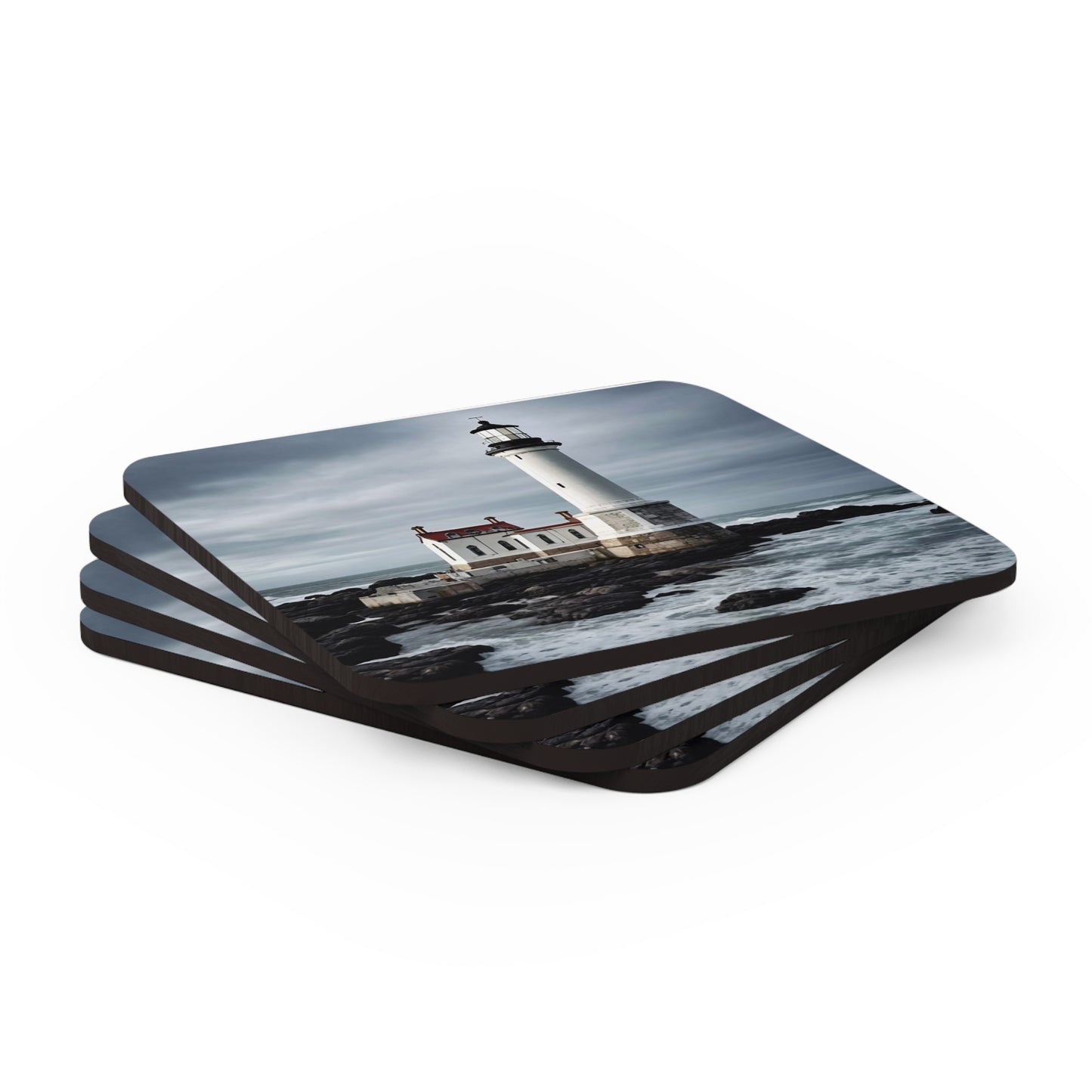 Matiby Lighthouse Corkwood Coaster Set