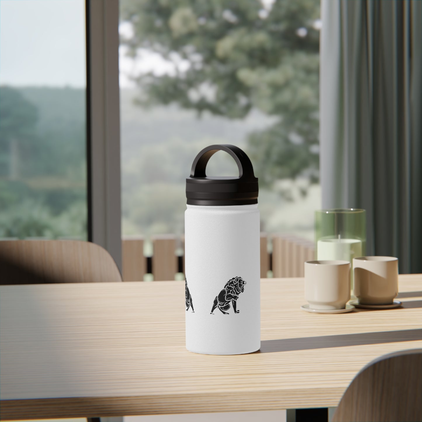 Matiby Stainless Steel Water Bottle, Handle Lid