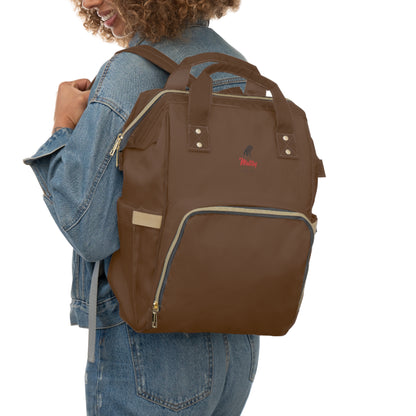 Multifunctional Diaper Backpack Brown