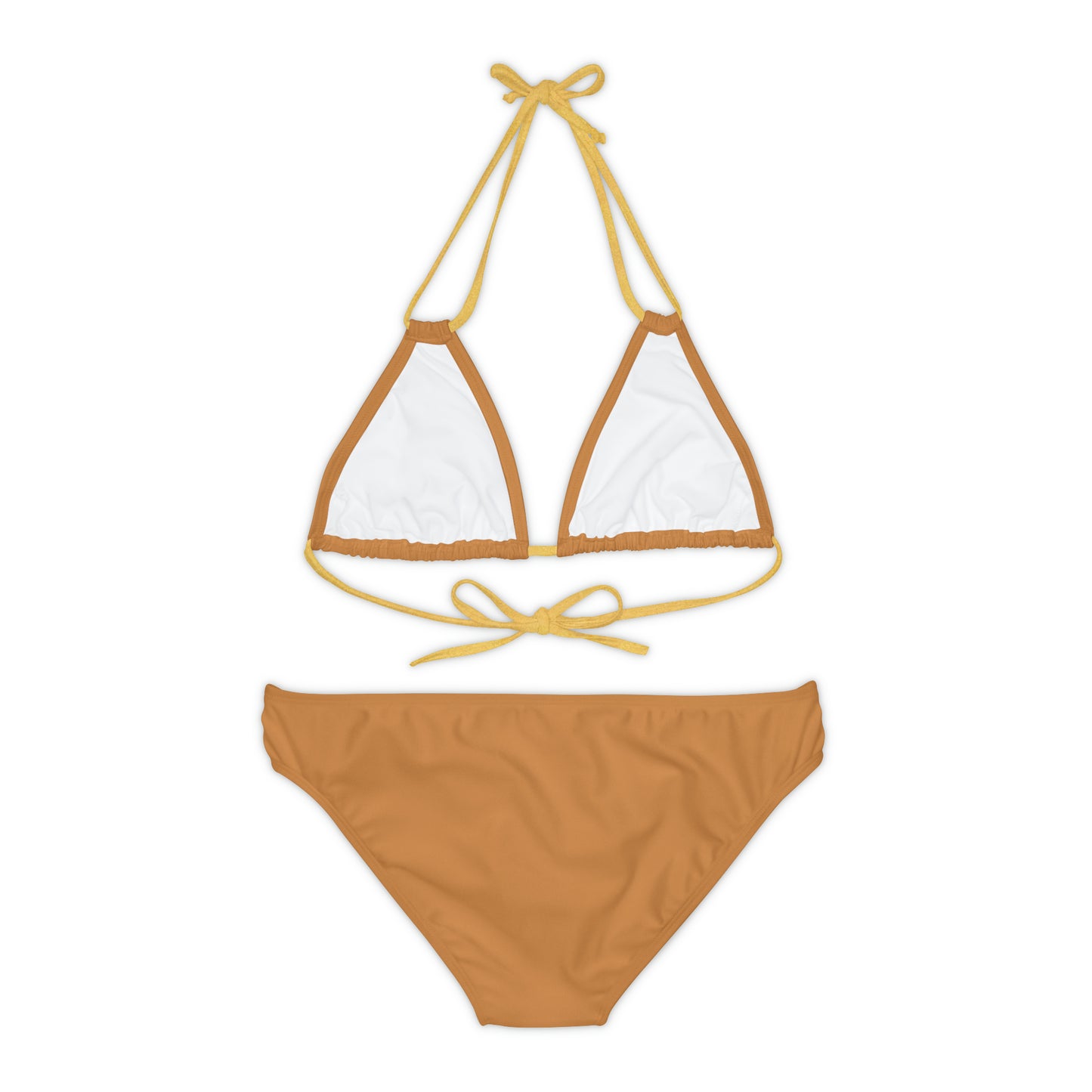 Light Brown Strappy Bikini Set (AOP)