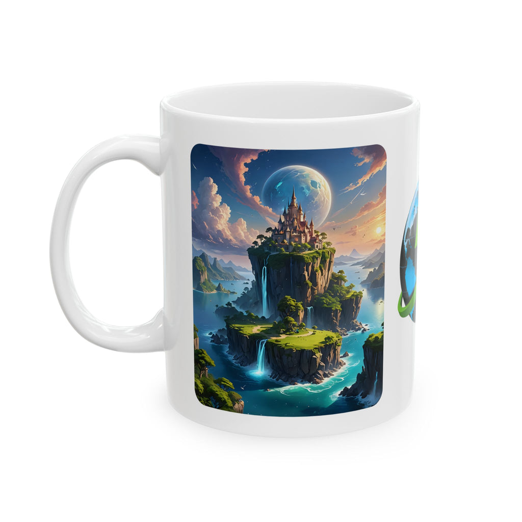 Contrast & Perspective #1 White Ceramic Mug — Time & Chance Daily Cup (11oz, 15oz)