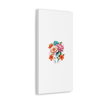 Floral White Canvas Gallery Wraps