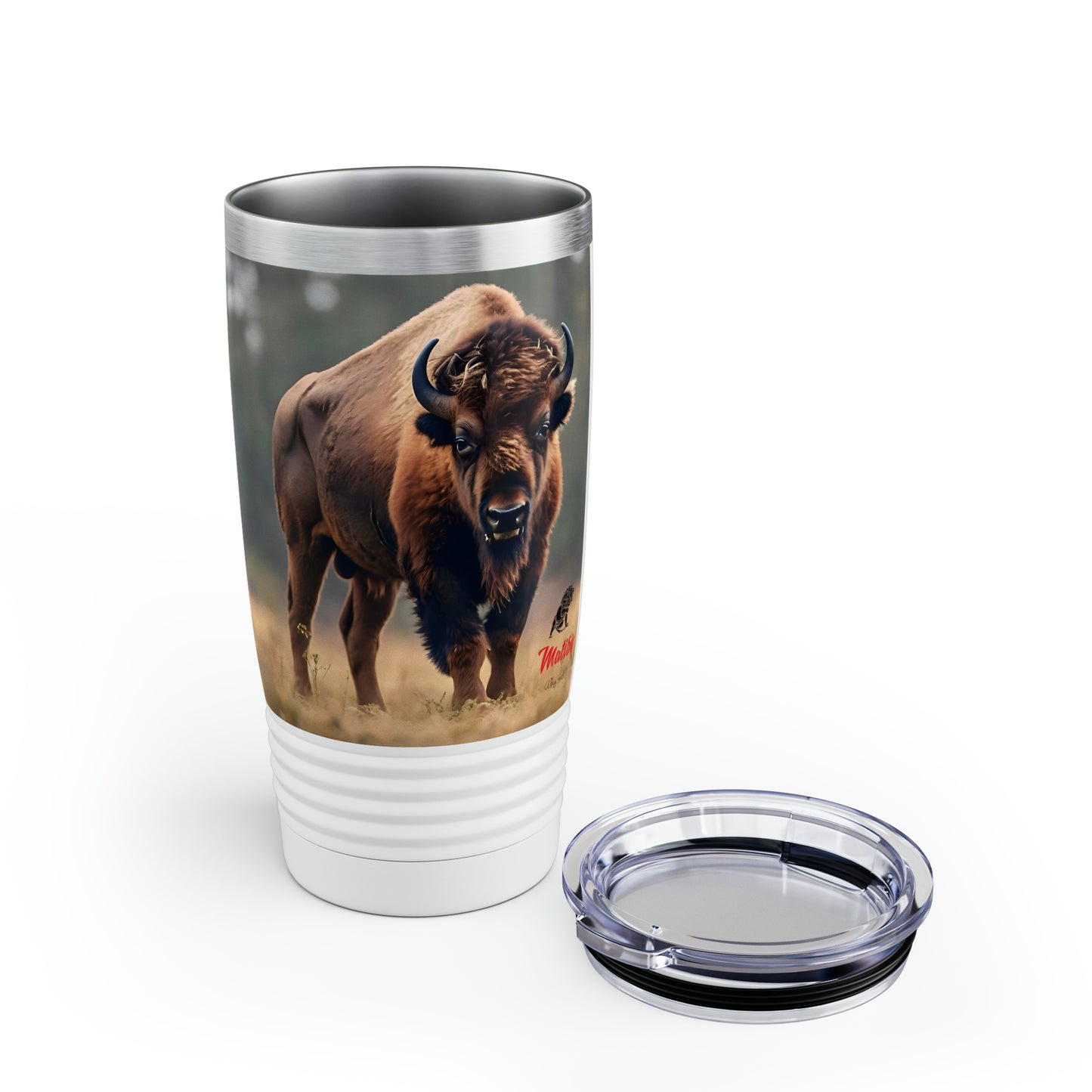 Artzy Bison Ringneck Tumbler, 20oz