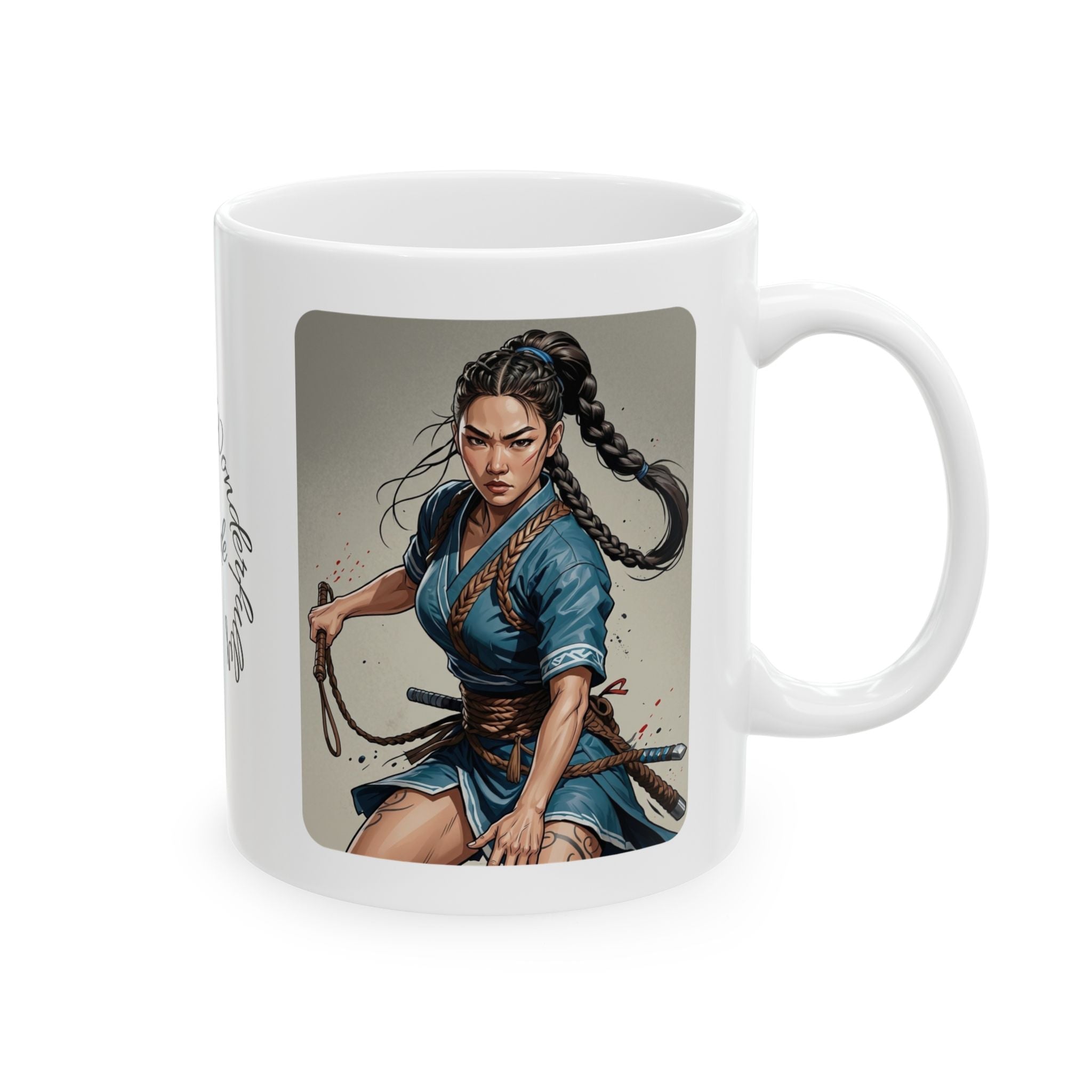 Gentle Woman of Valor #18 White Ceramic Mug - Fearfully & Wonderfully Made Tribute Cup (11oz/15oz)