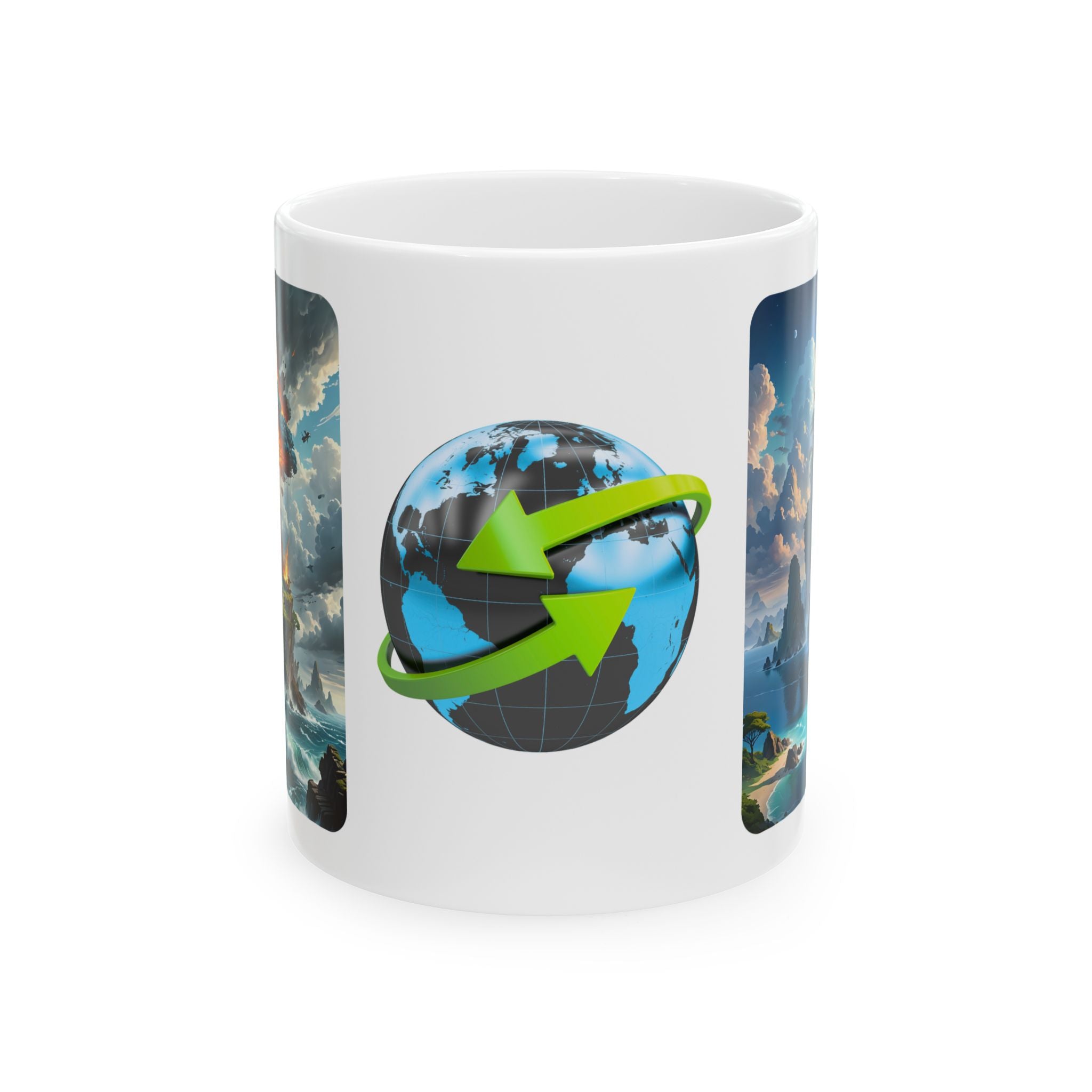 Contrast & Perspective #8 White Ceramic Mug — Time & Chance Daily Cup (11oz, 15oz)