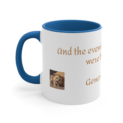 Bible Speaks Gen 1:23 Accent Mug, 11oz