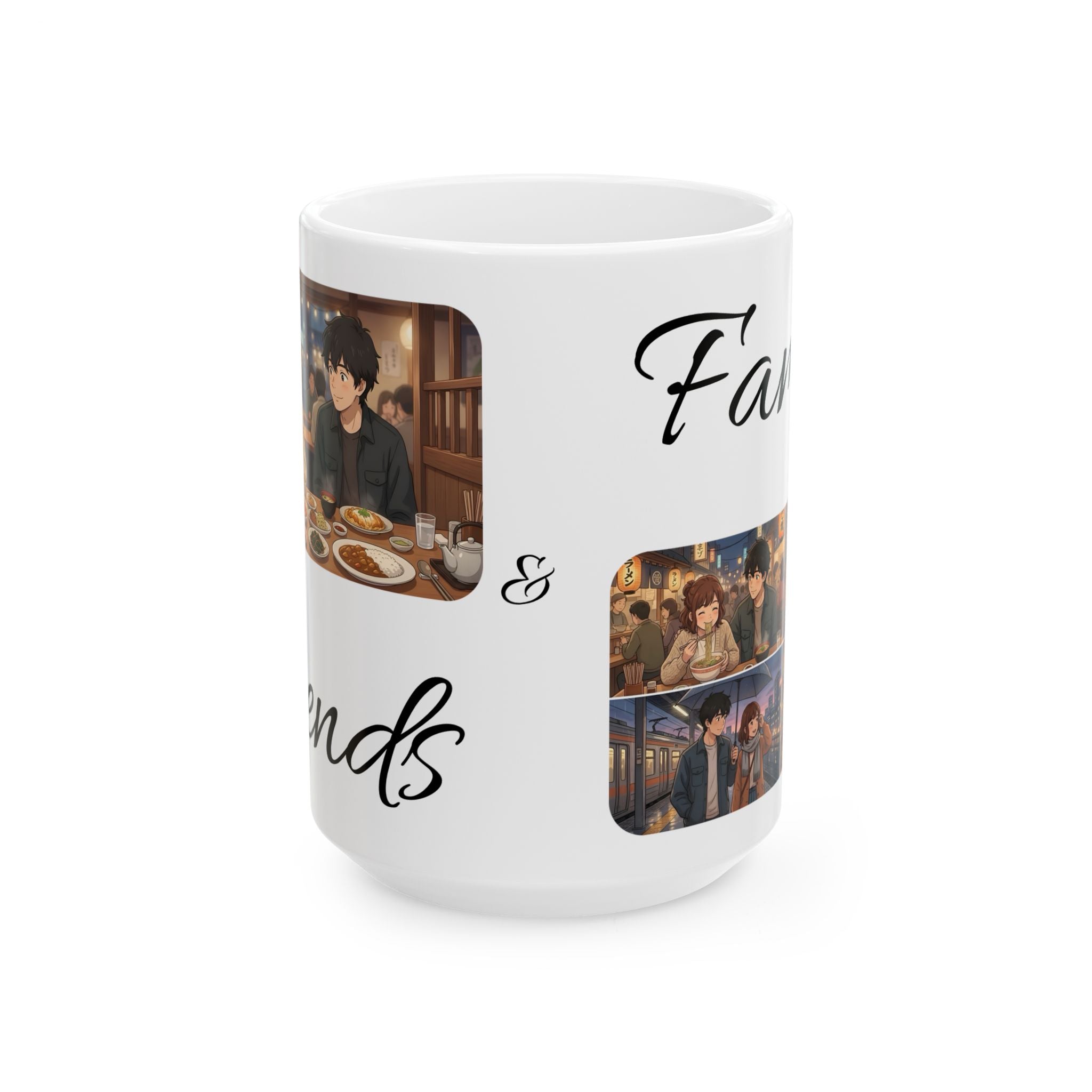 Family & Friends #10 Forever White Ceramic Mug — Cozy Feast Cup (11oz/15oz)