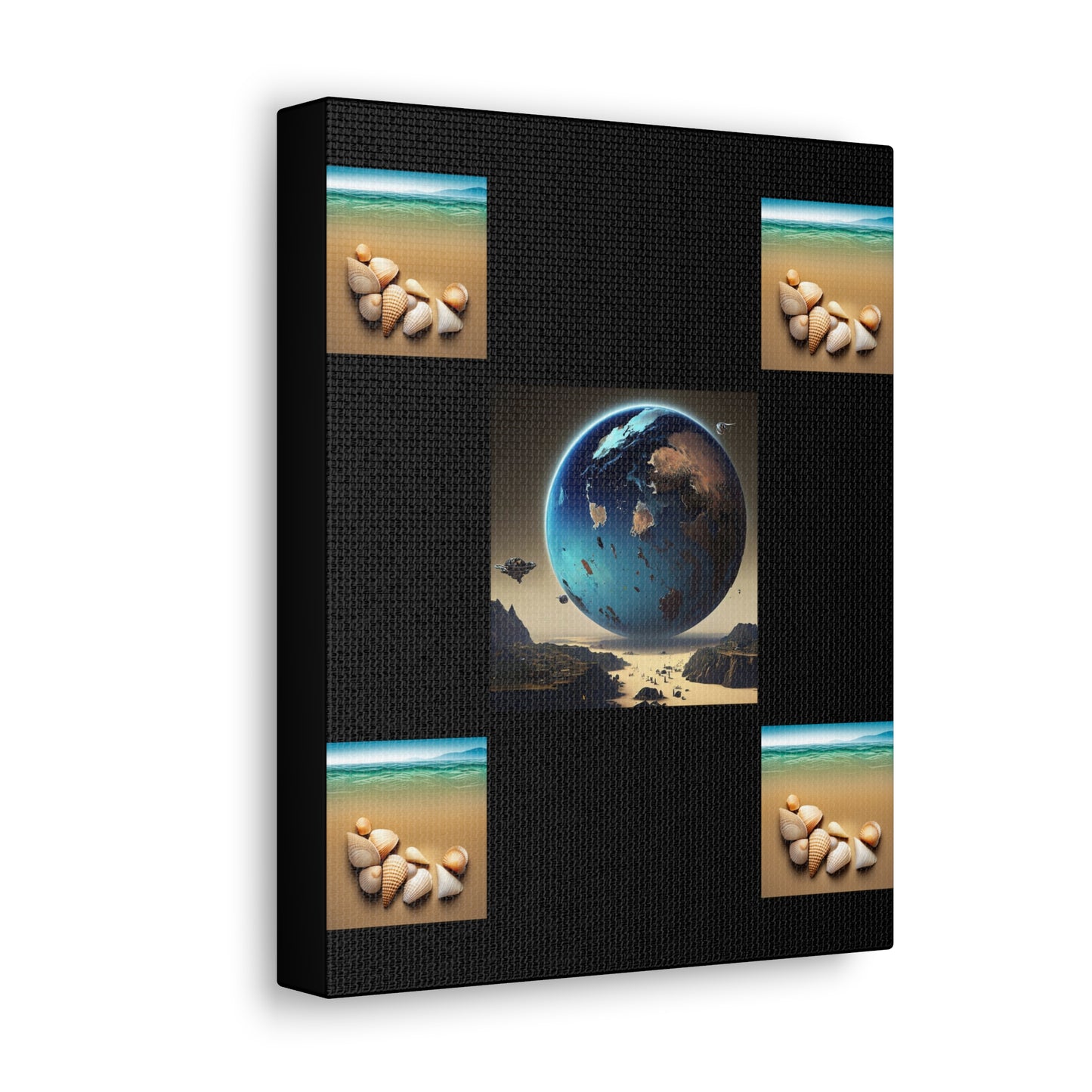 Matiby Worlds Black Canvas Gallery Wraps