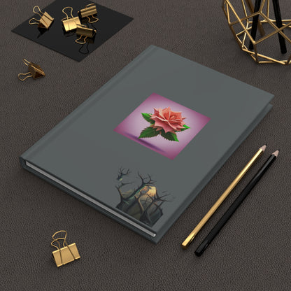 Thorn Rose Hardcover Journal Matte Dark Grey