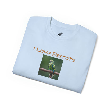 Matiby "I Love Parrots" Unisex Ultra Cotton Tee