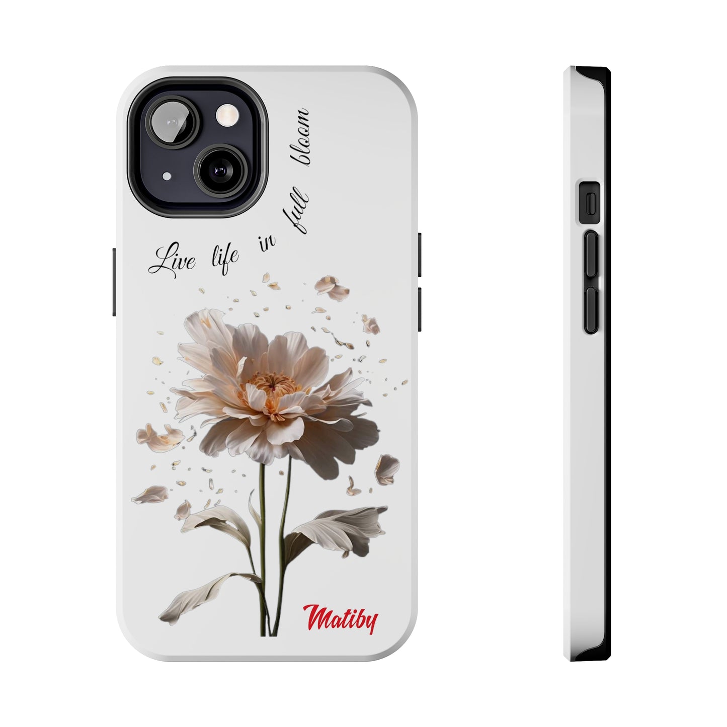 Matiby Amy's Special Flower Bloom White Tough Phone Cases