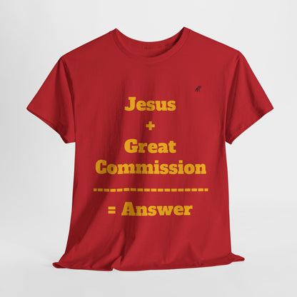 Jesus+Great Commission Unisex Heavy Cotton Tee