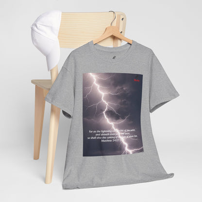 Lightning Style East West Unisex Heavy Cotton Tee