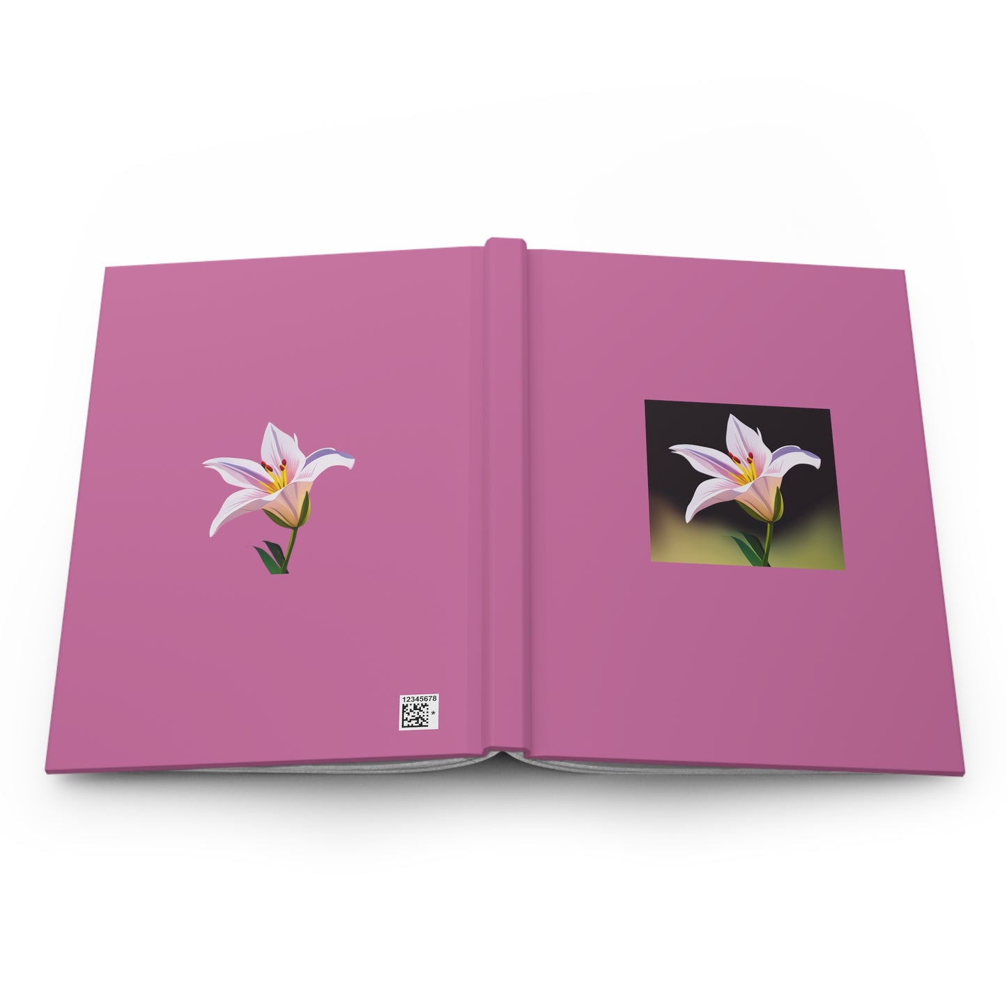 Lily Hardcover Journal Matte Light Pink