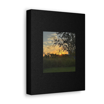 Sunset Black Canvas Gallery Wraps