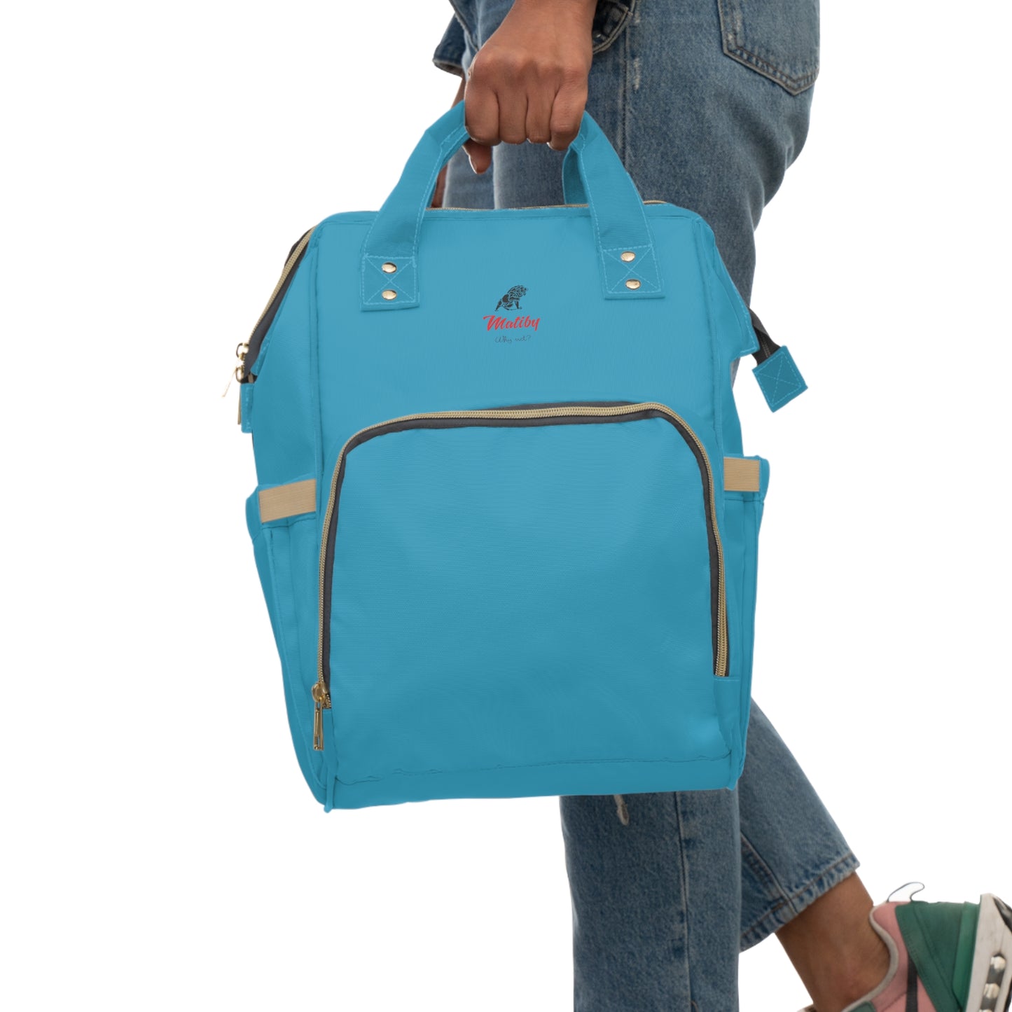 Multifunctional Diaper Backpack Turquoise