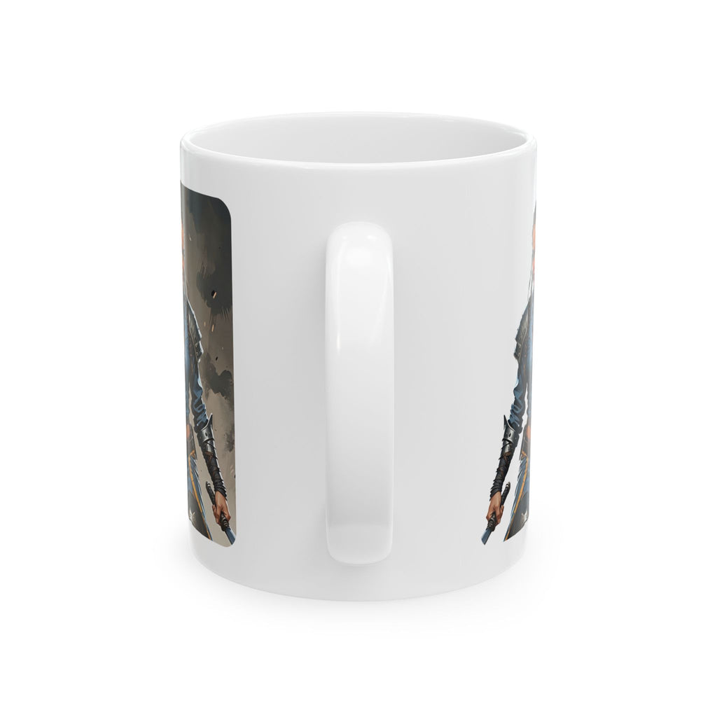 Gentle Woman of Valor #23 White Ceramic Mug - Fearfully & Wonderfully Made Tribute Cup (11oz/15oz)