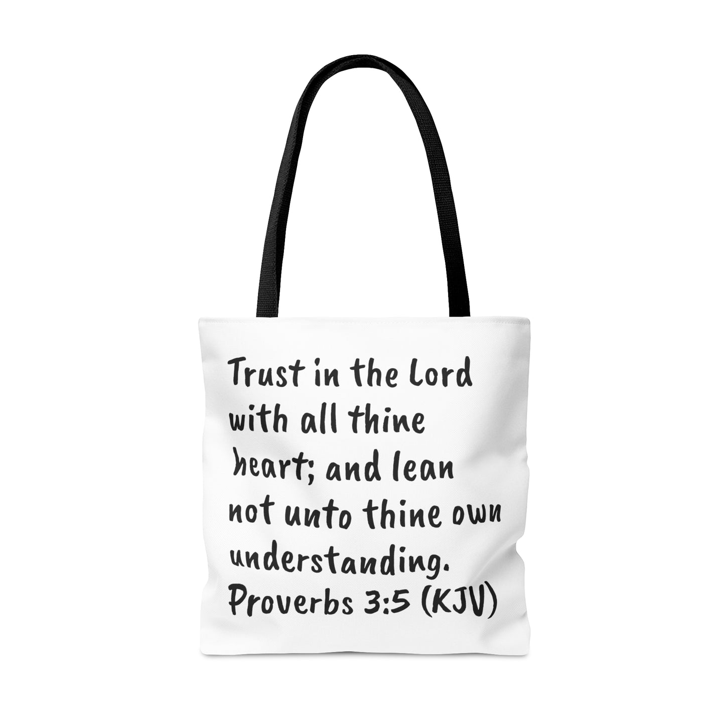 Bible Speaks Proverbs Tote Bag (AOP)