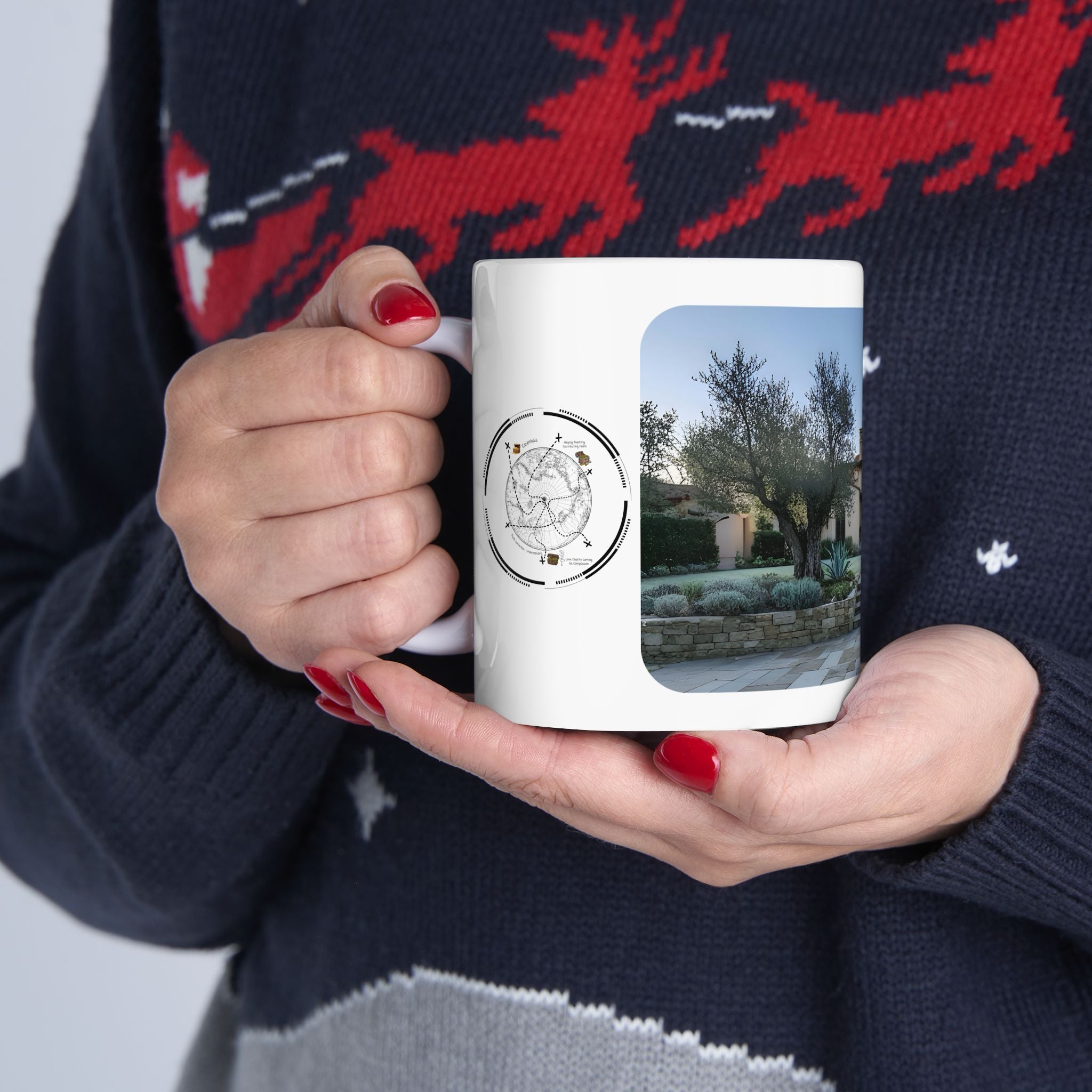 Cozy Architecture & Dreamy Landscapes #5 White Ceramic Mug – Homes Home Sweet Home Cup (11oz/15oz)