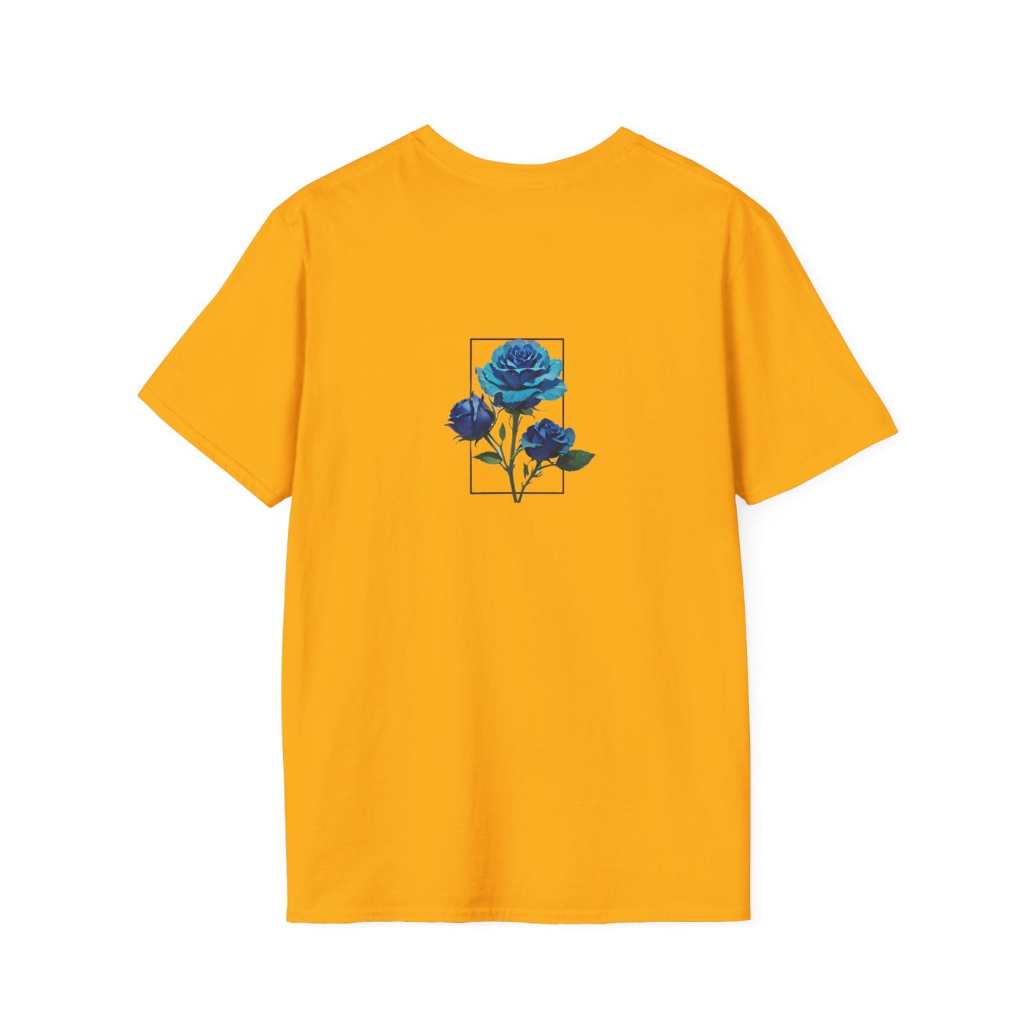 Japanese Blue Rose Landscape Unisex Softstyle T-Shirt