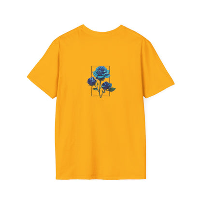 Japanese Blue Rose Landscape Unisex Softstyle T-Shirt