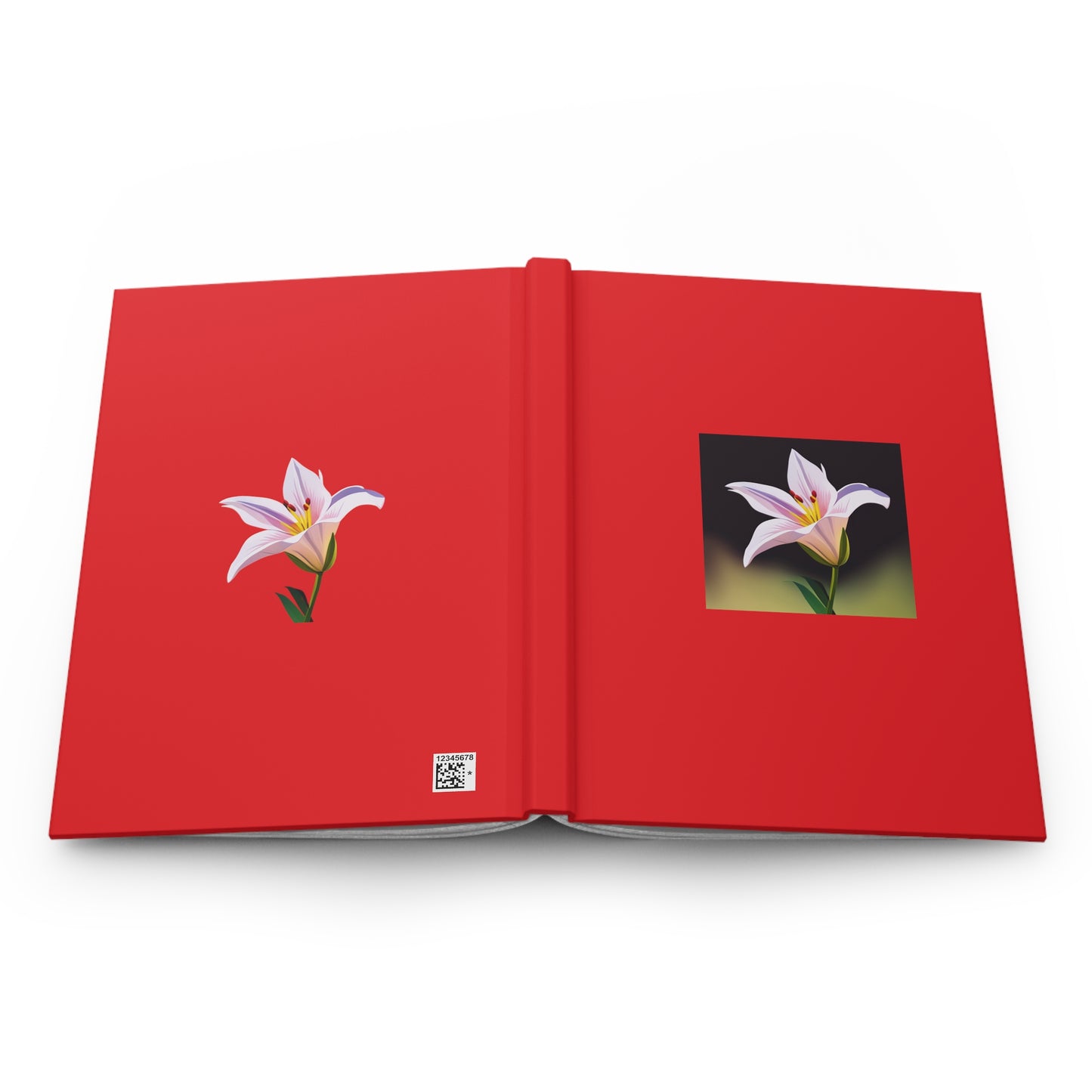 Lily Hardcover Journal Matte Red