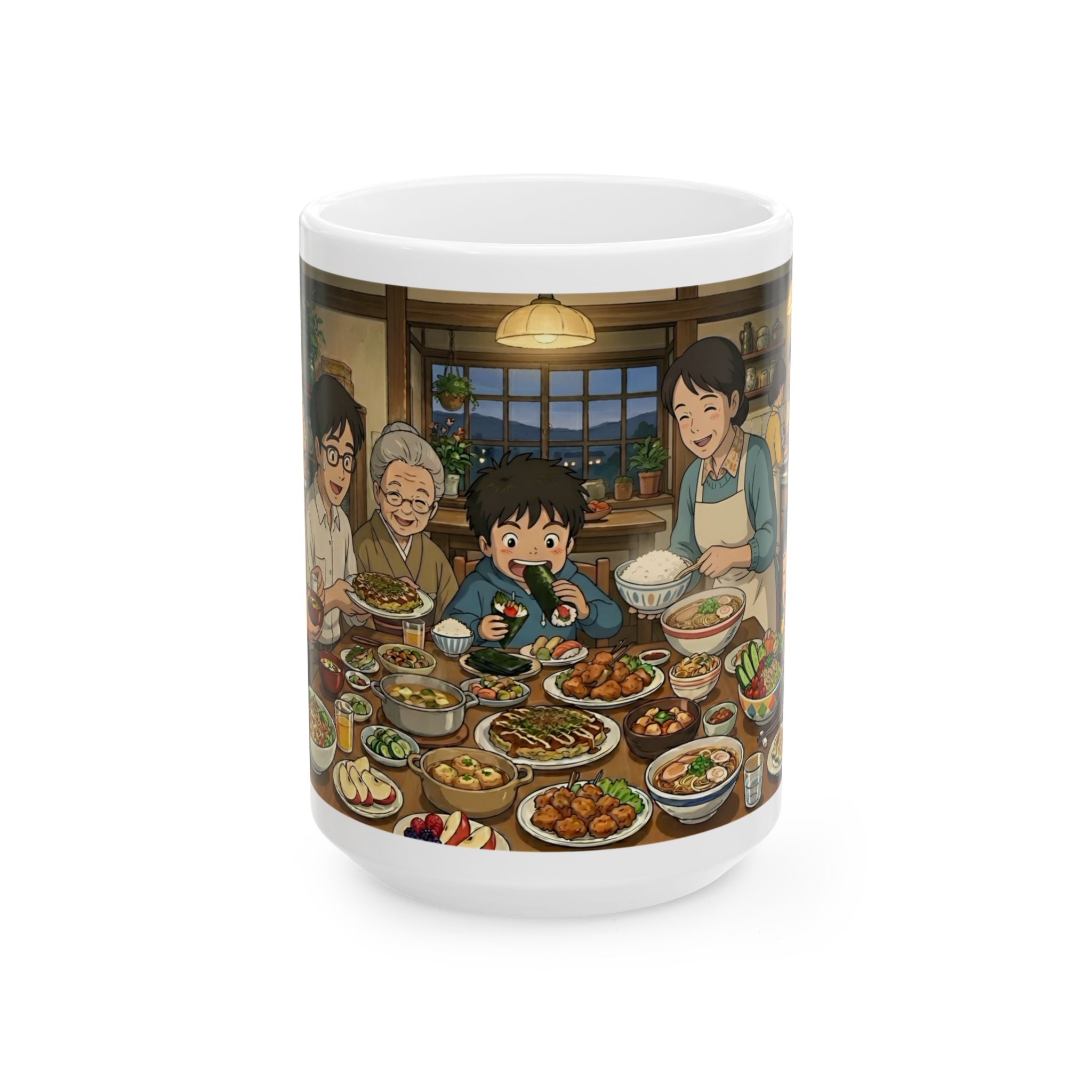 Family & Friends #6 Forever White Ceramic Mug — Cozy Feast Cup (11oz/15oz)
