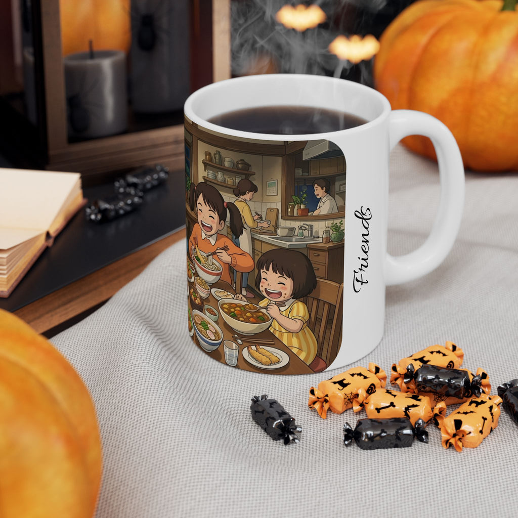 Family & Friends #9 Forever White Ceramic Mug — Cozy Feast Cup (11oz/15oz)