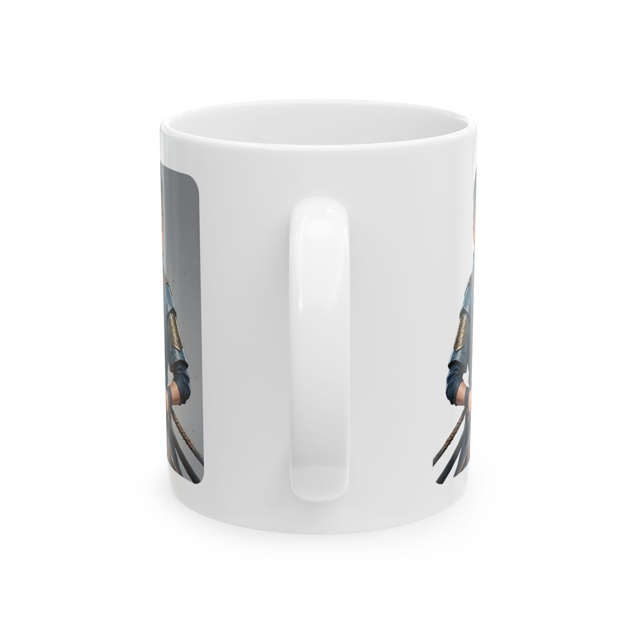 Gentle Woman of Valor #5 White Ceramic Mug - Fearfully & Wonderfully Made Tribute Cup (11oz/15oz)