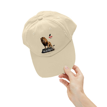 Matiby Lion Unisex Distressed Cap