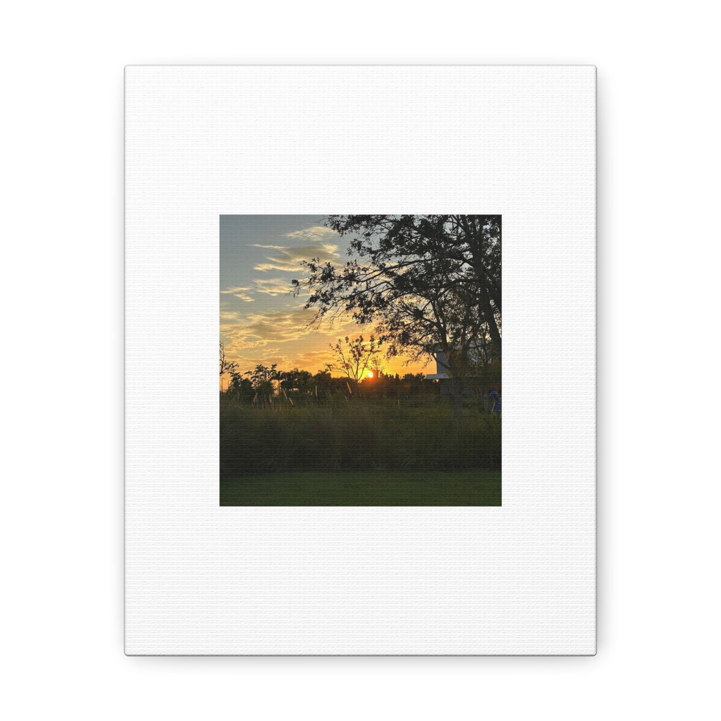 Sunset White Canvas Gallery Wraps