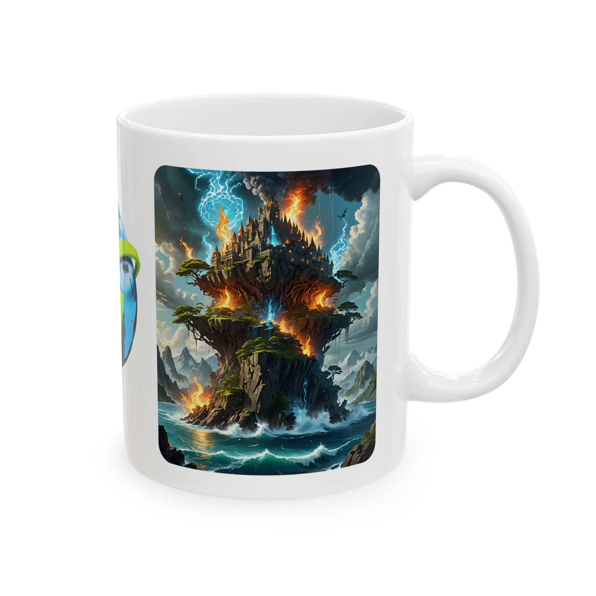 Contrast & Perspective #3 White Ceramic Mug — Time & Chance Daily Cup (11oz, 15oz)