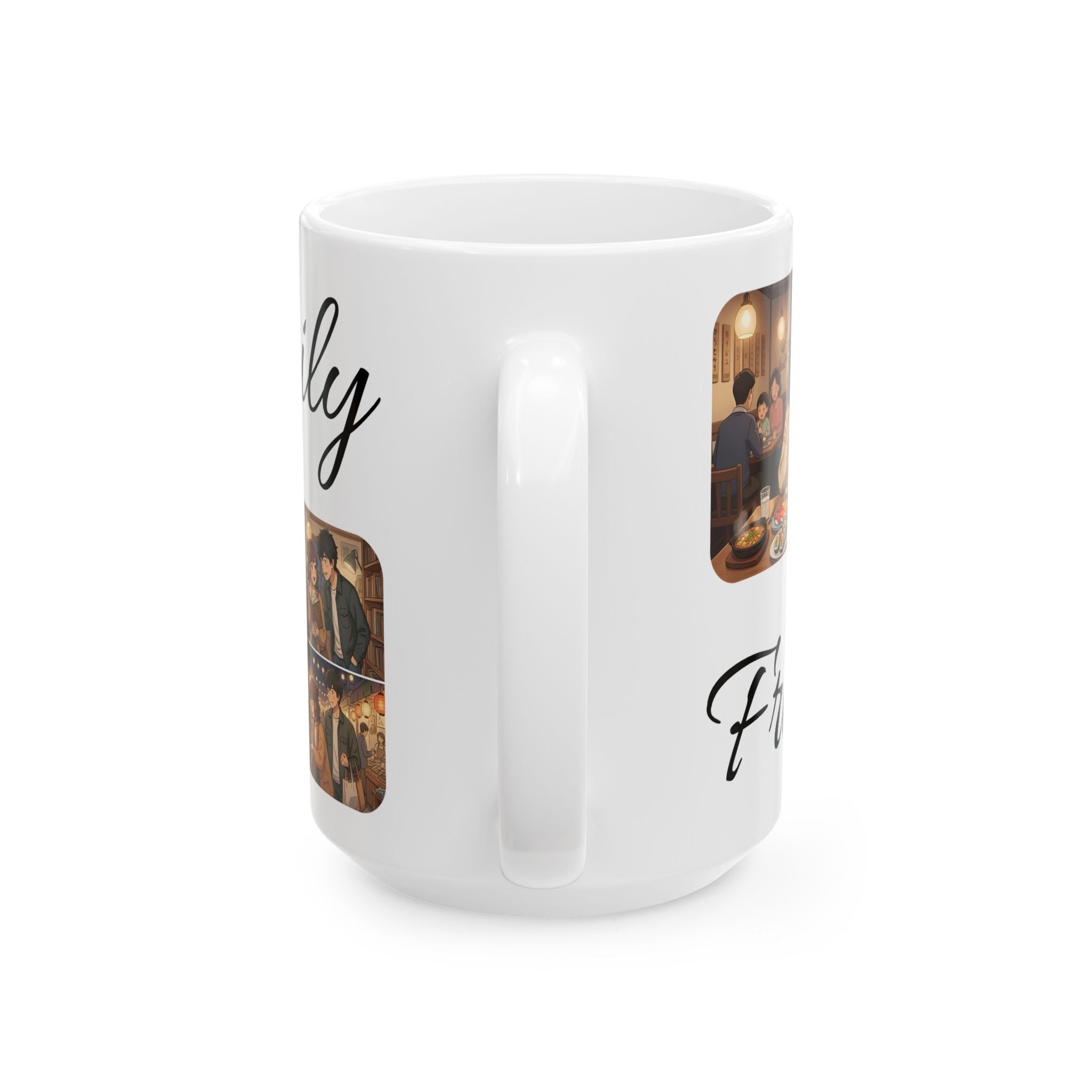 Family & Friends #10 Forever White Ceramic Mug — Cozy Feast Cup (11oz/15oz)