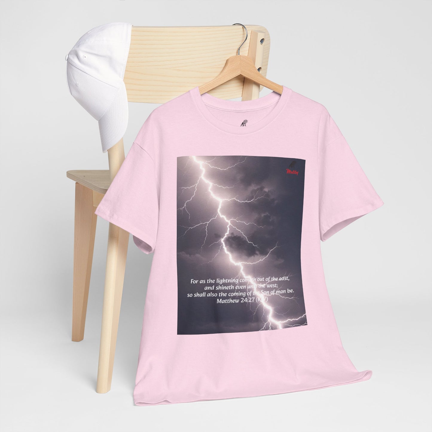 Lightning Style East West Unisex Heavy Cotton Tee