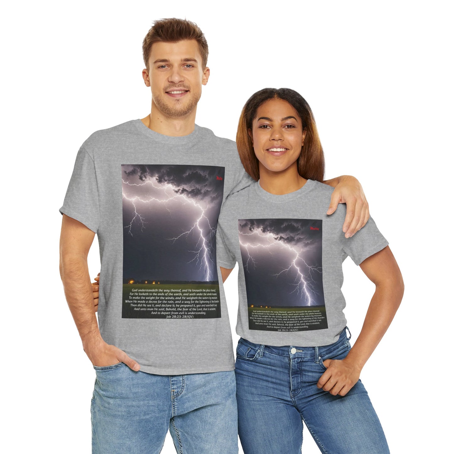 Lightning Style Fear of the Lord Unisex Heavy Cotton Tee