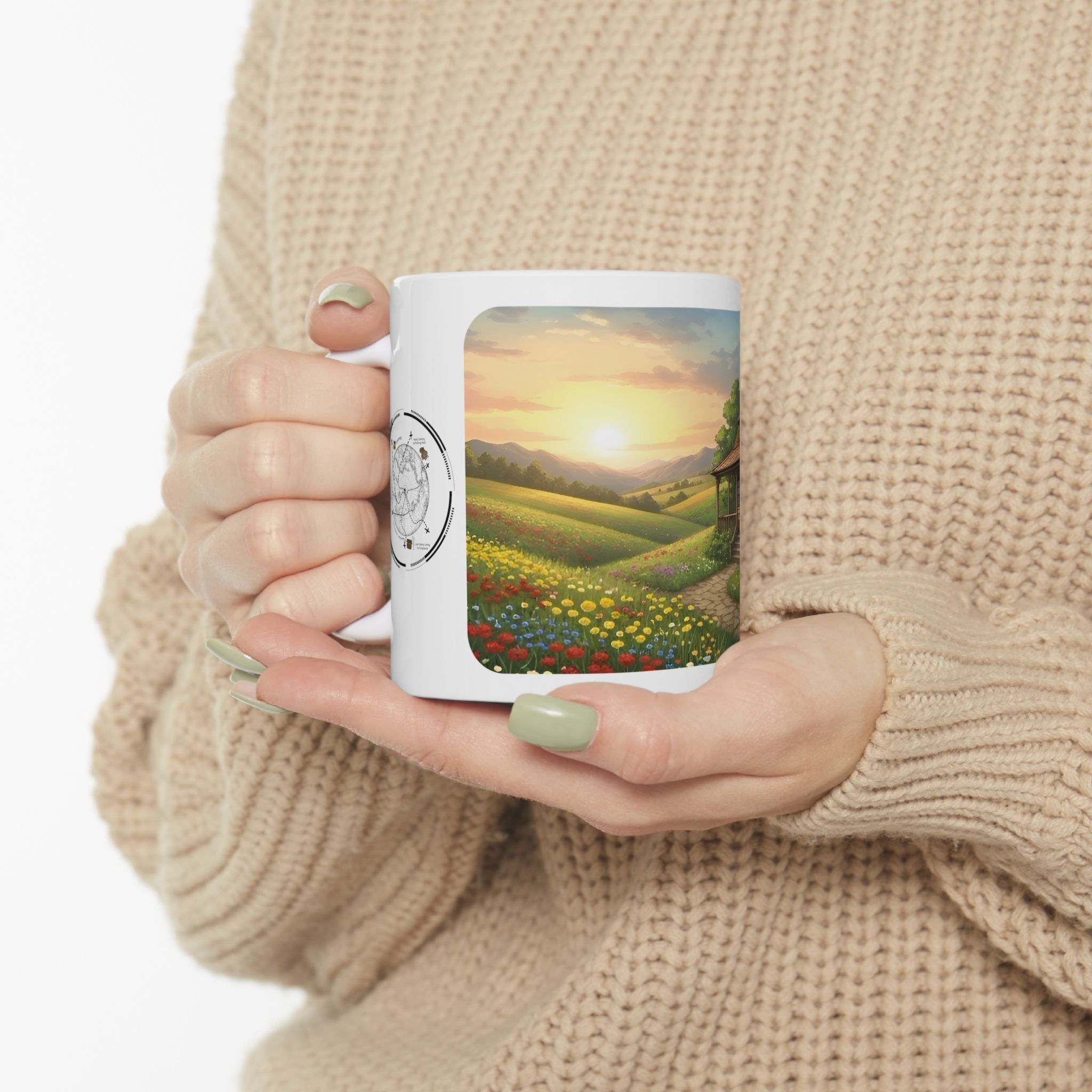 Cozy Architecture & Dreamy Landscapes #37 White Ceramic Mug – Homes Home Sweet Home Cup (11oz/15oz)
