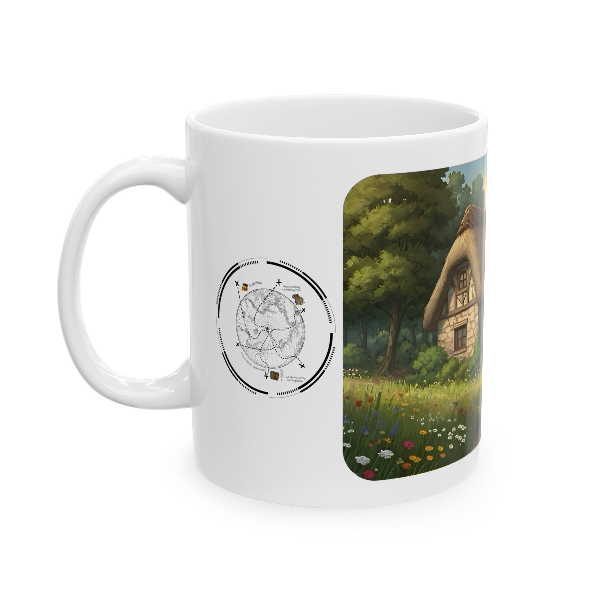 Cozy Architecture & Dreamy Landscapes #35 White Ceramic Mug – Homes Home Sweet Home Cup (11oz/15oz)