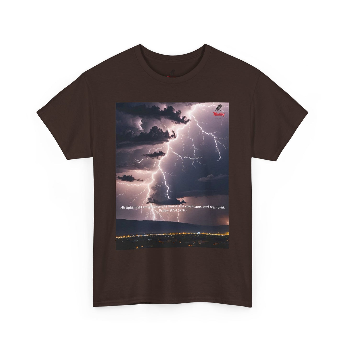 Lightning Style Earth Trembled Unisex Heavy Cotton Tee