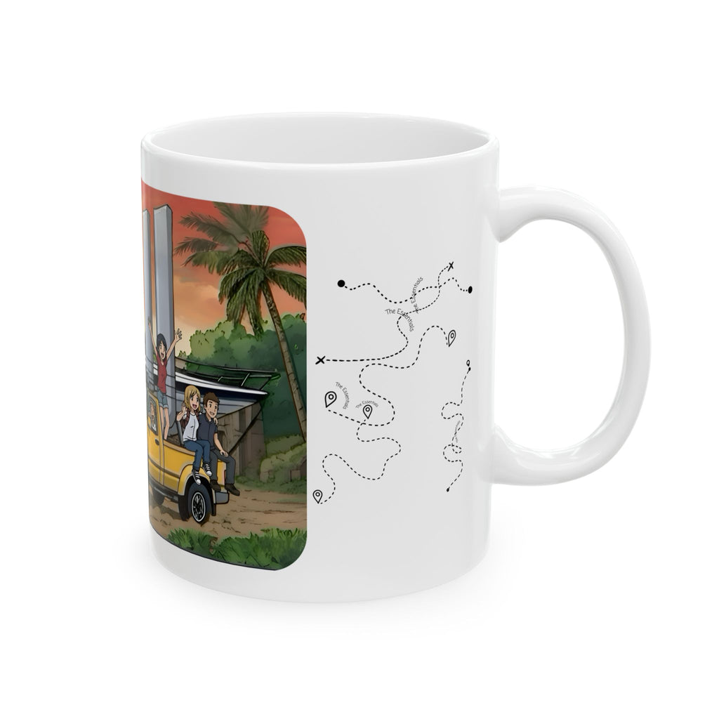 Sunshine State Pickup Trucks #9 Speed Boat Hauler White Ceramic Mug – Celebrating Companionship, Creativity & Life’s Little Wonders Cup (11oz/15oz)