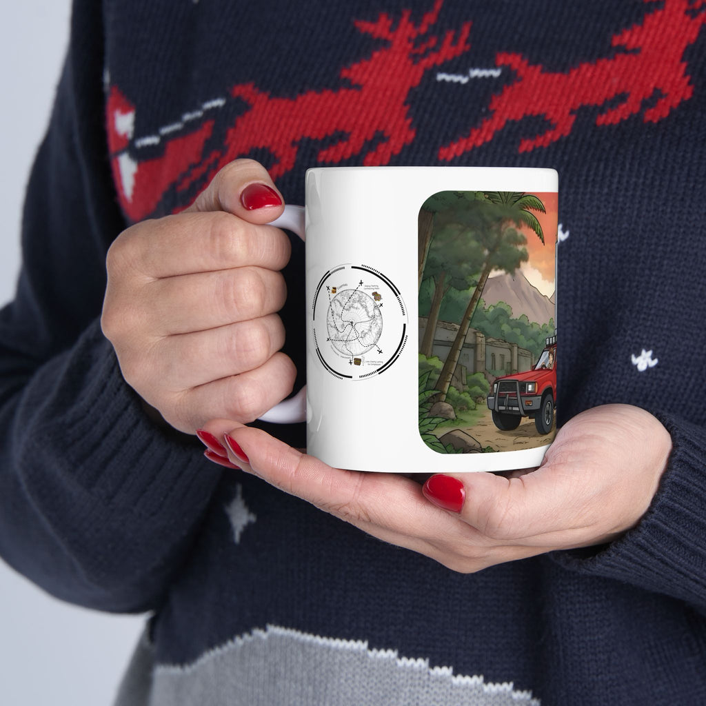 Sunshine State Pickup Trucks #16, Hauling Explorers White Ceramic Mug – Celebrating Companionship, Creativity & Life’s Little Wonders Cup (11oz/15oz)