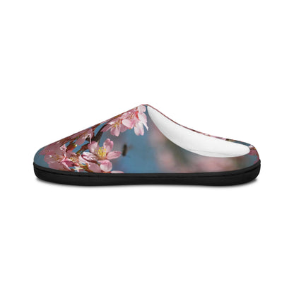 Pink Flower Women's Indoor Slippers