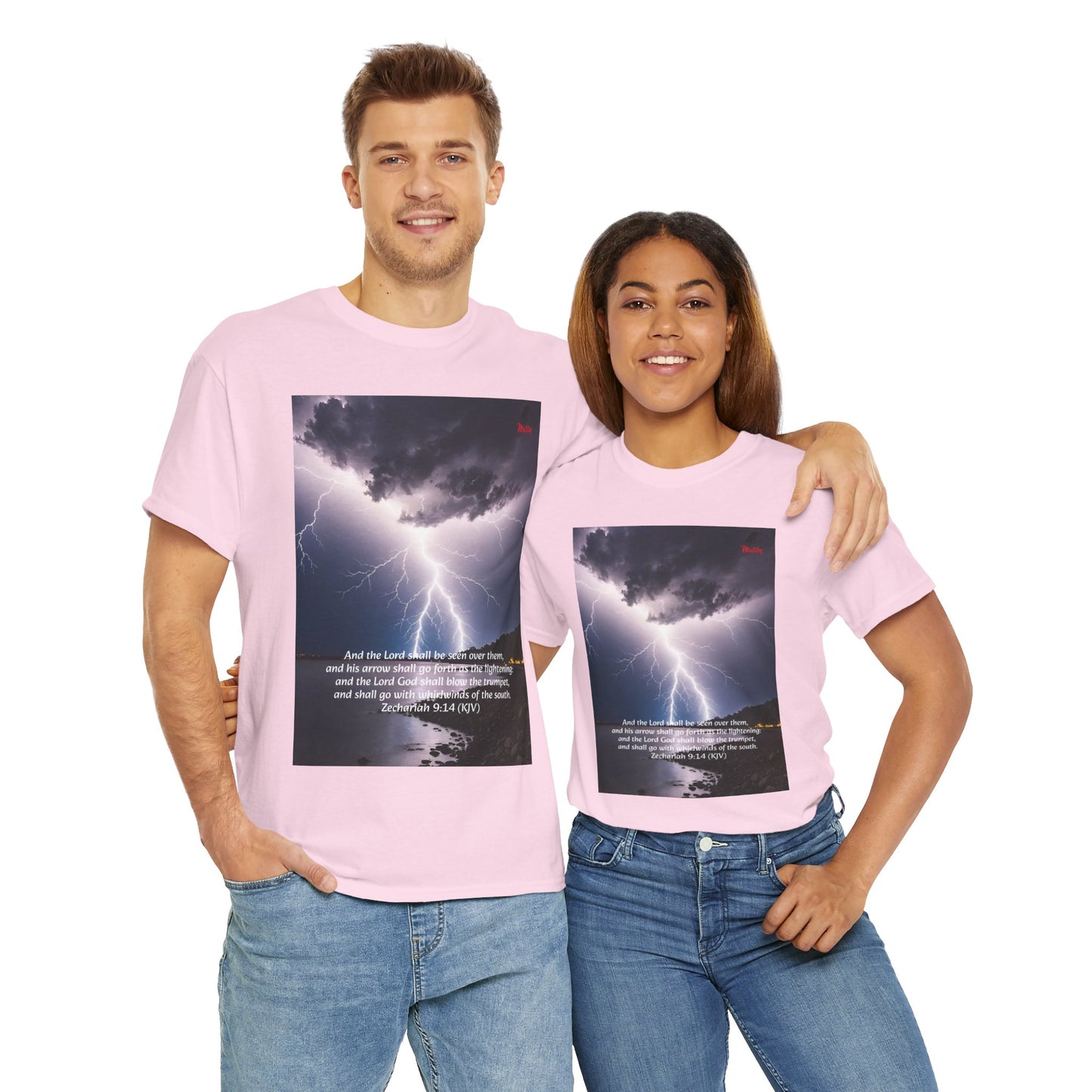 Lightning Style God's Arrow Unisex Heavy Cotton Tee